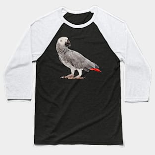 African Grey Parrot Birdss Baseball T-Shirt